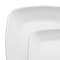 Smarty Had A Party Solid White Flat Rounded Square Plastic Dinnerware  Set (120 Dinner Plates+120 Salad Plates), 240PK 4830WH-VP-CASE - alternate 1